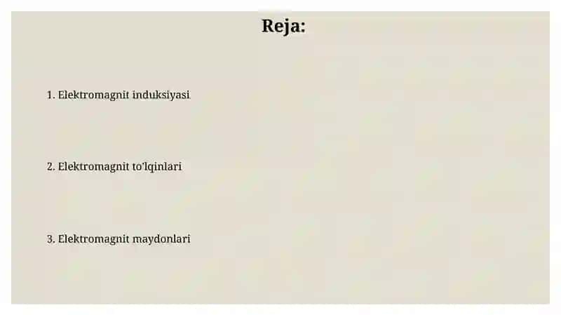 Elektromagnit hodisalari 2