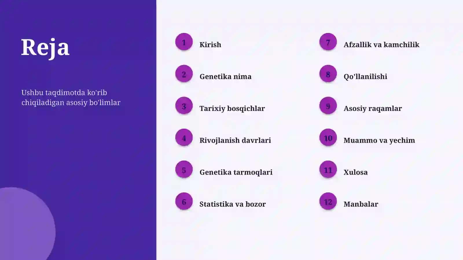 BIOLOGIYA FANI - Genetika 2