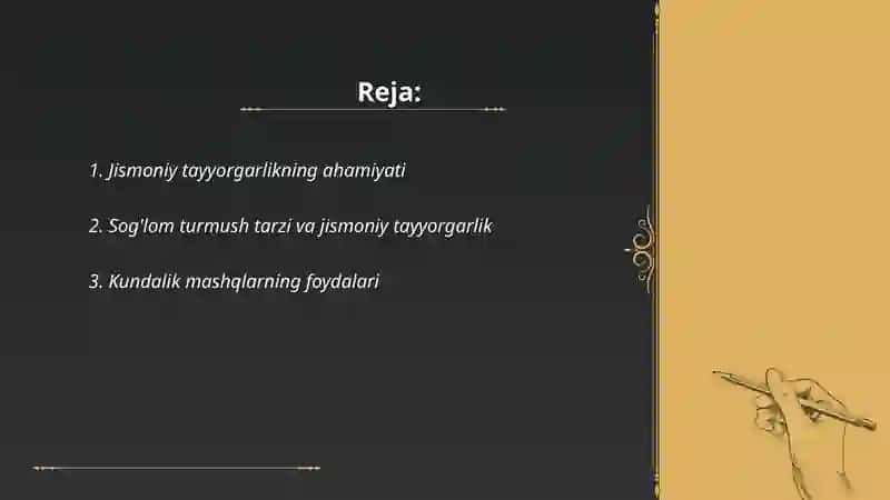 Jismoniy Tayyorgarlik 2