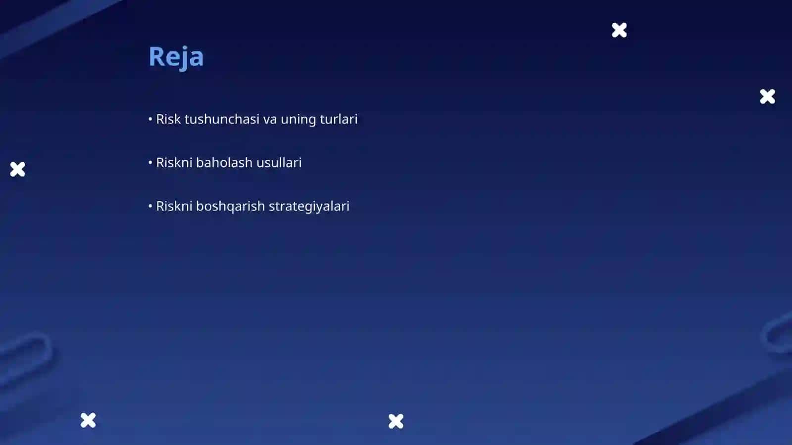 Riskni tahlil qilish 2