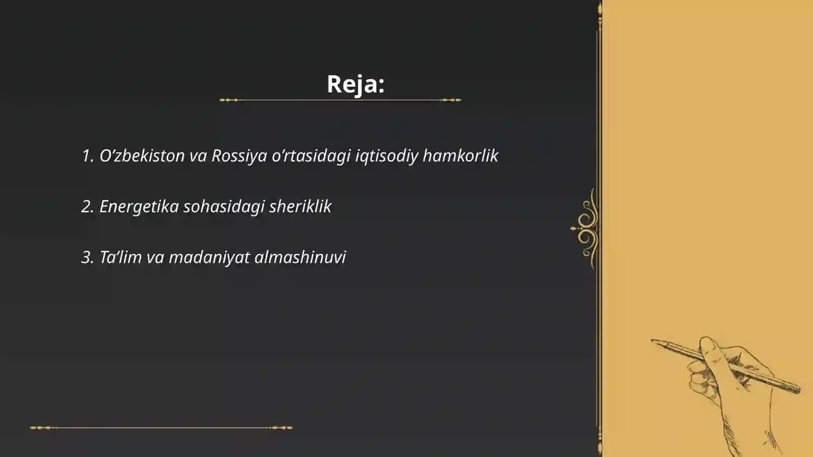 O’zbekiston va Rossiya munosabatlari 2
