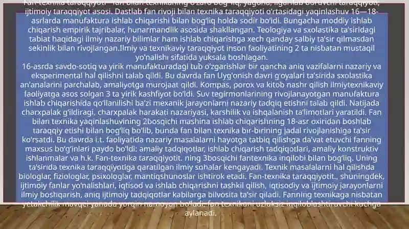 Ilmiy-texnikasalohiyati va uning tarkibiy qismlari 2