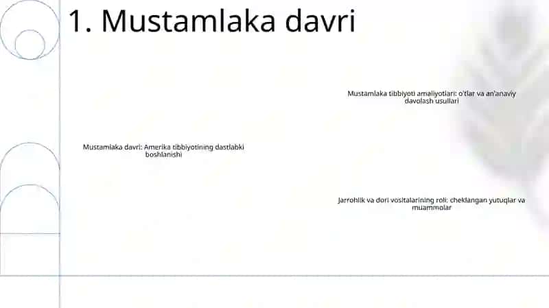 Amerikada Tibbiyotning Rivojlanishi 2