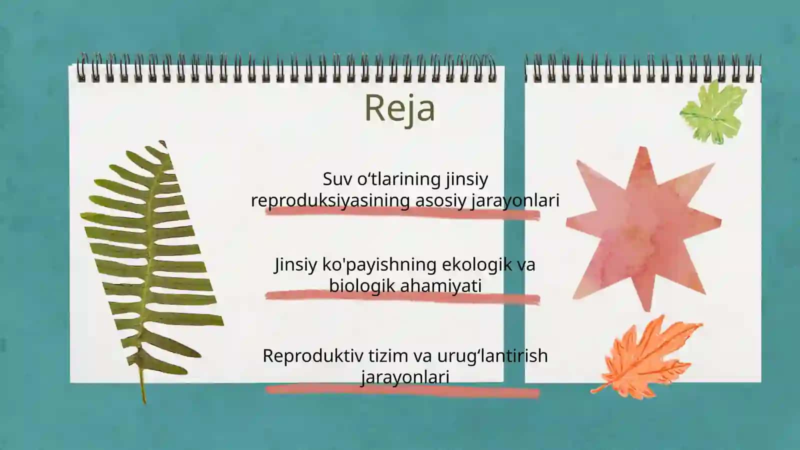 Suv oʻtlarining jinsiy ko'payishi 2