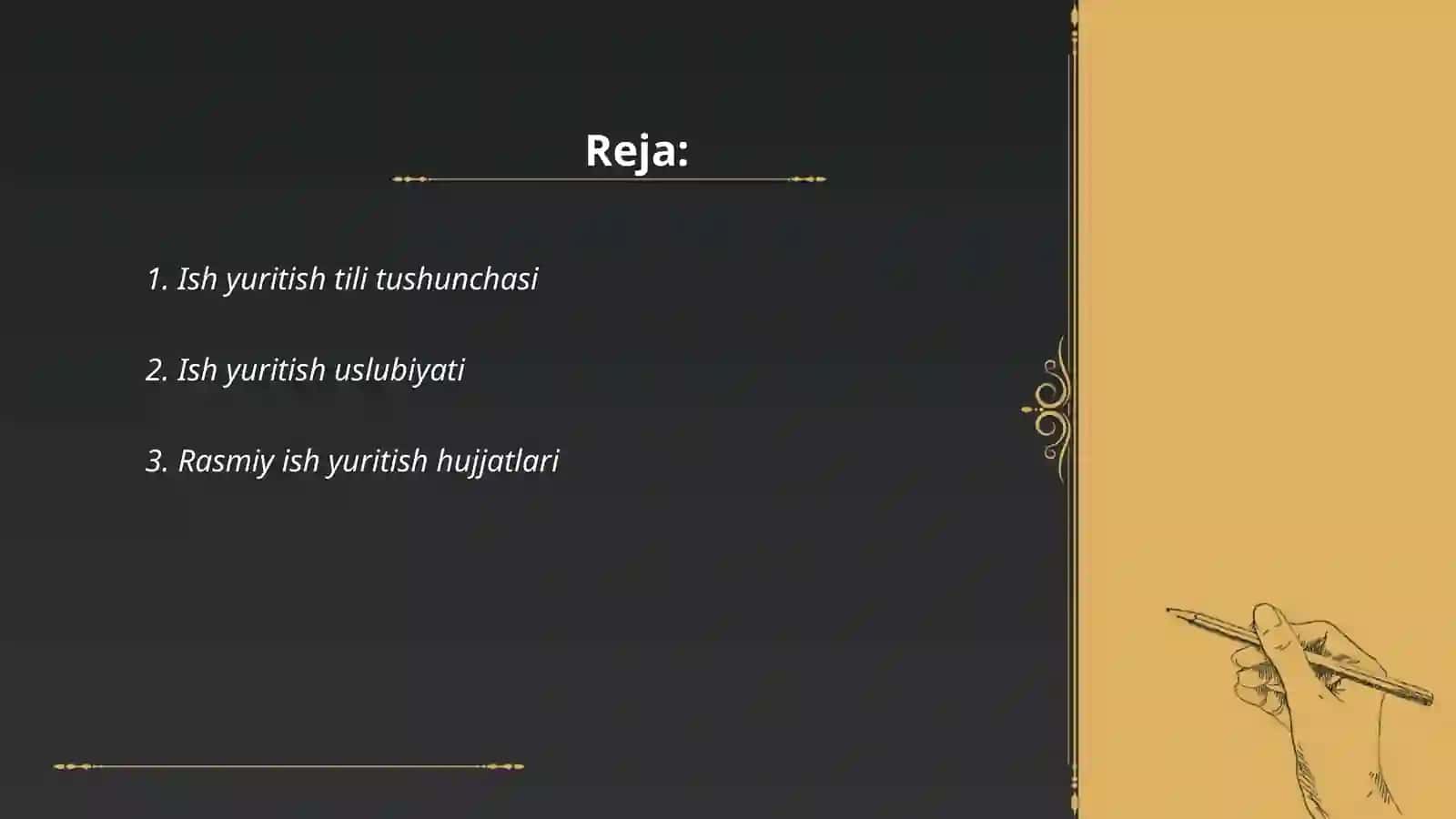 Ish yuritish tili va uslubi 2