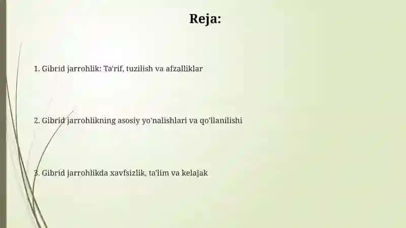 Gibrid operatsiyalar xirurgiyasi 2