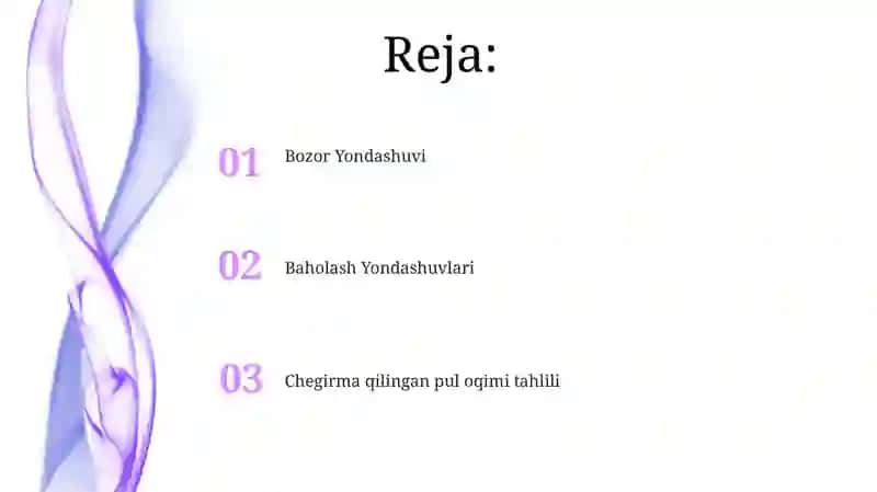 Chegirma qilingan pul oqimi tahlili 2