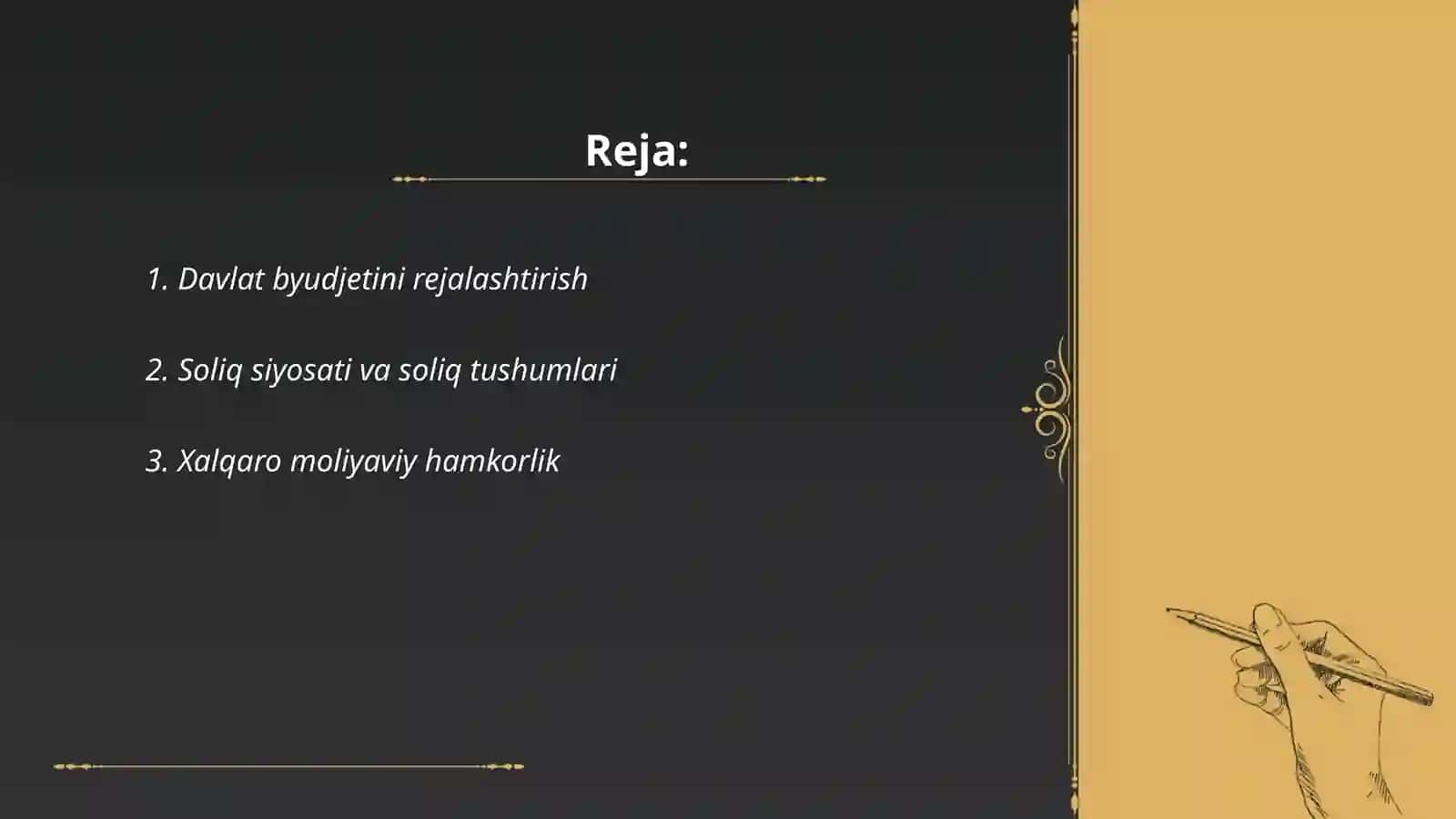 O'zbekistonning moliyaviy ahvoli 2