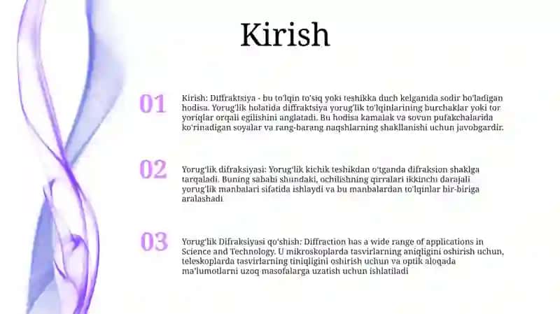 YorugʻLik Difraksiyasi 2
