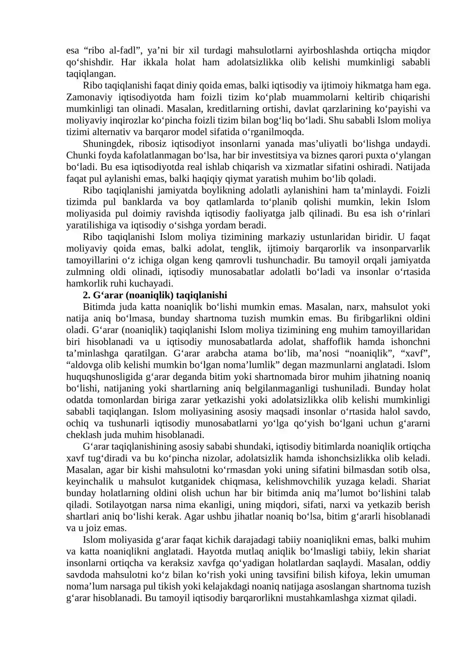 Ribo (foiz) taqiqlanishi 2