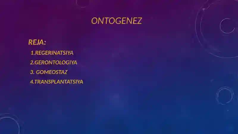 Ontogenez 2