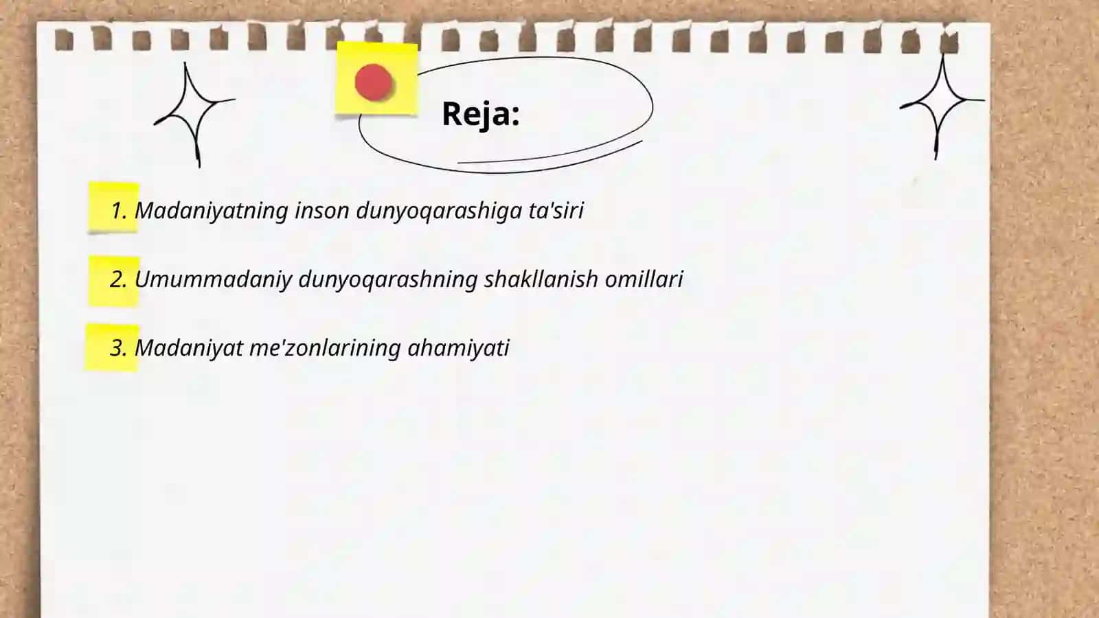 Madaniyat va dunyoqarash 2