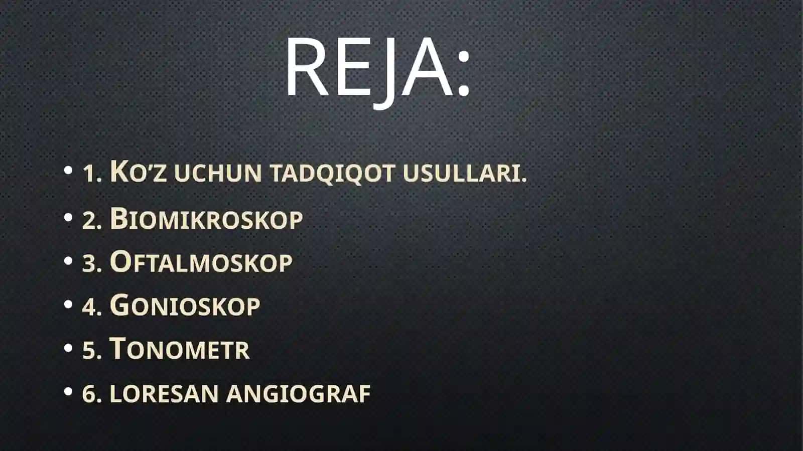 Ko’zkasalliklarida qo’llaniladigan apparatlar 2