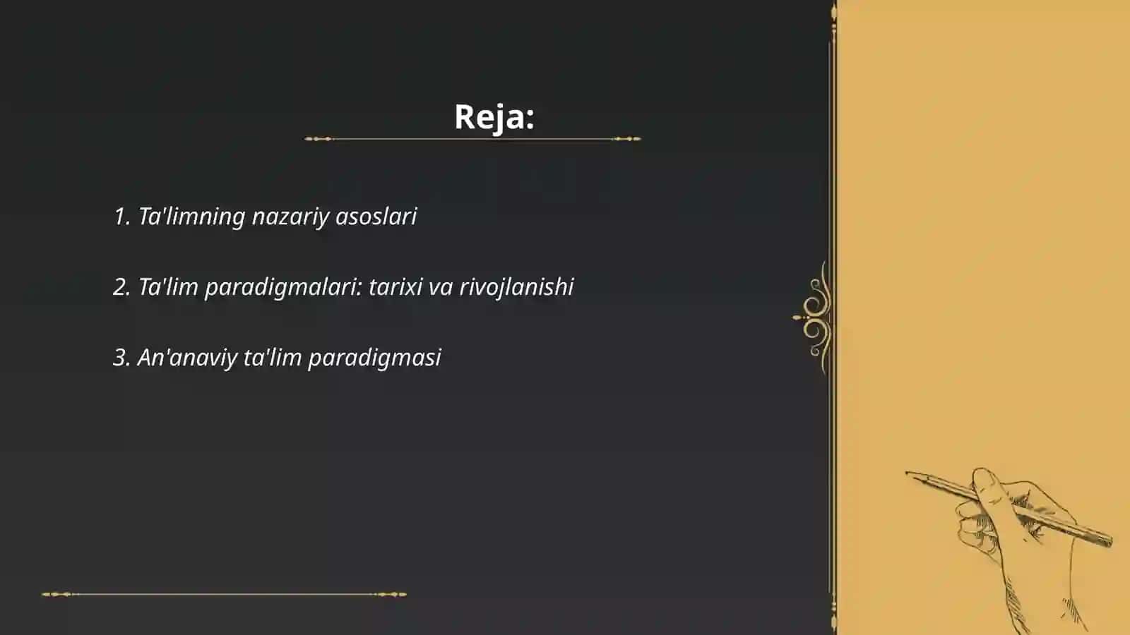 Ta'limning nazariy asoslari 2
