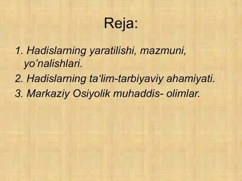 Hadislarning majnun mohiyati mavzusida 2