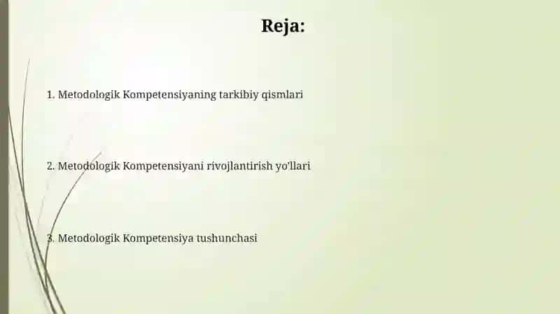 Metodik Kompetensiya va o'qituvchining professionalligi 2