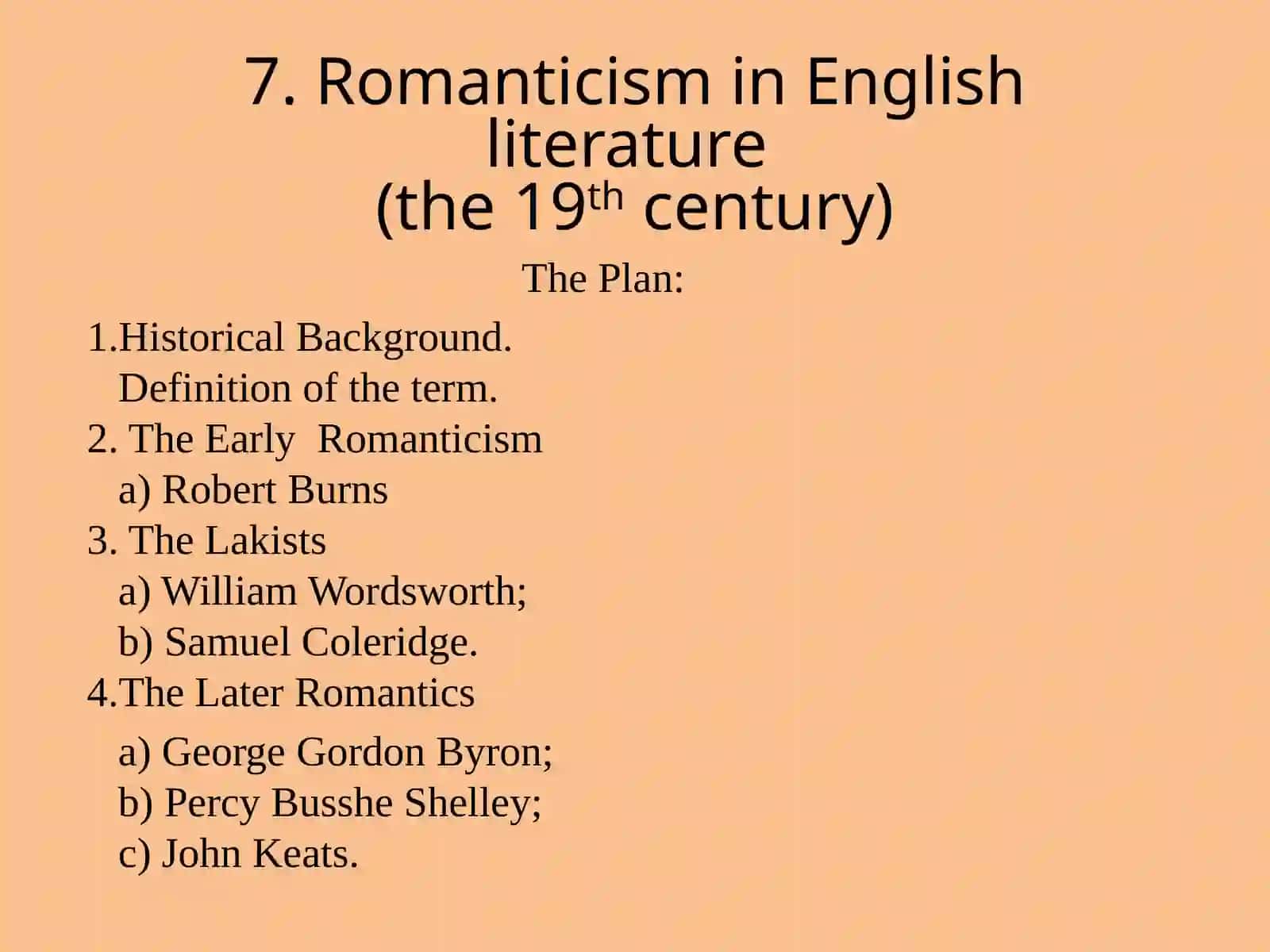 Romanticizm in English literature 2