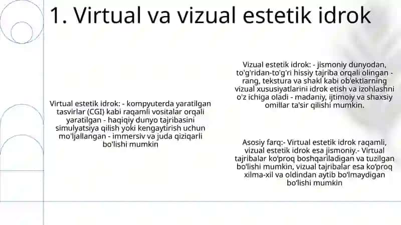 Olamni Virtual Va Vizual Estetik Idrok Etishning Farqlari 2