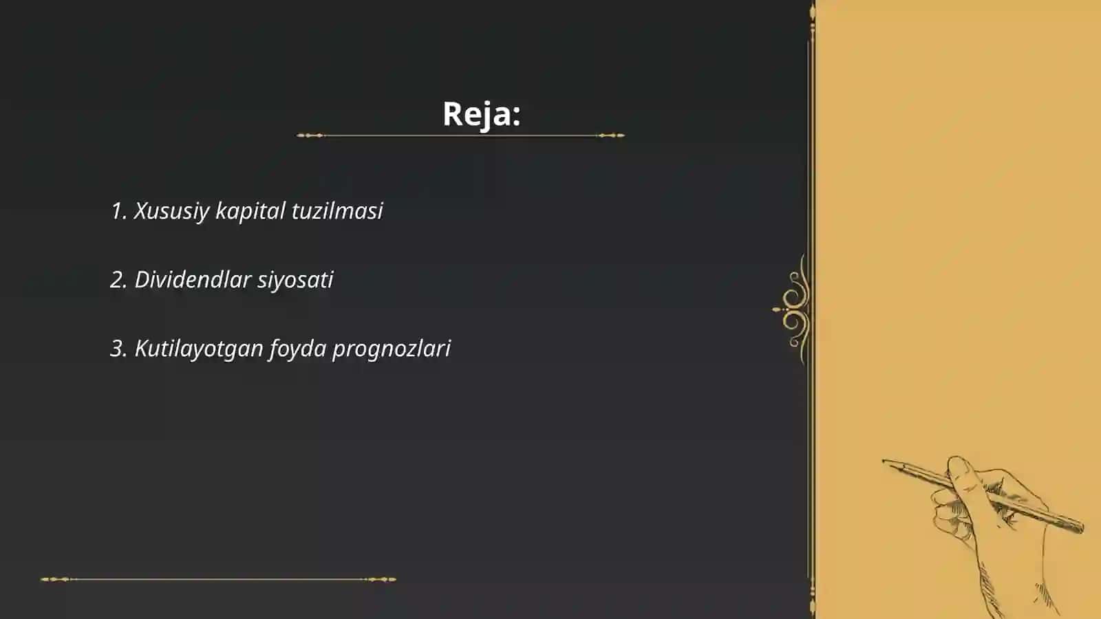 Xususiy kapital tuzilmasi 2