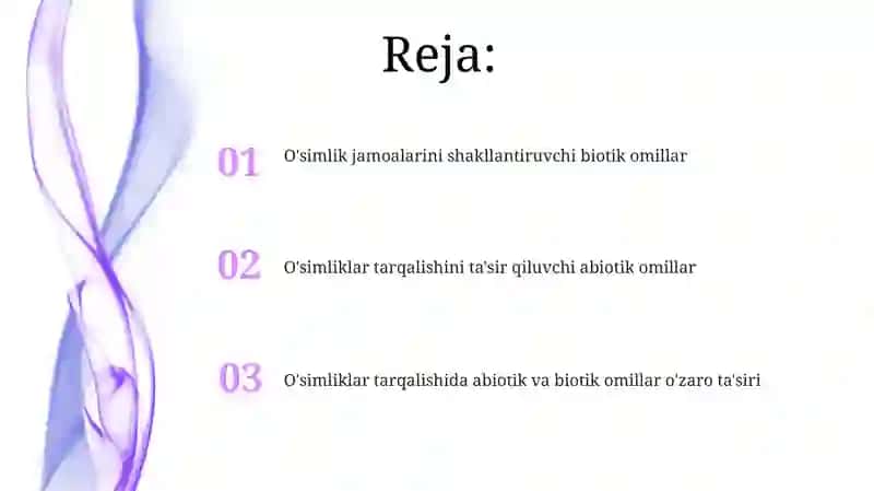 O'simliklar Tarqalishi 2