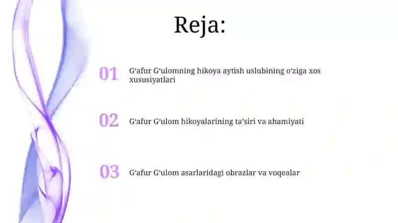 G'afur G'ulomning hikoyanavislik mahorati 2