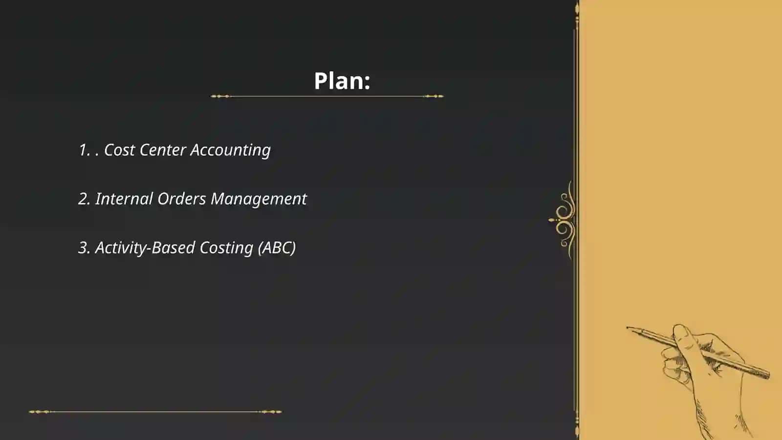 SAP CO (Controlling) Cost Management and Profitavility Analysis 2