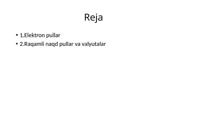 Raqamli naqd pullar va ularning mamlakatimizdagi iqtisodiy o'rni va axamiyati 2