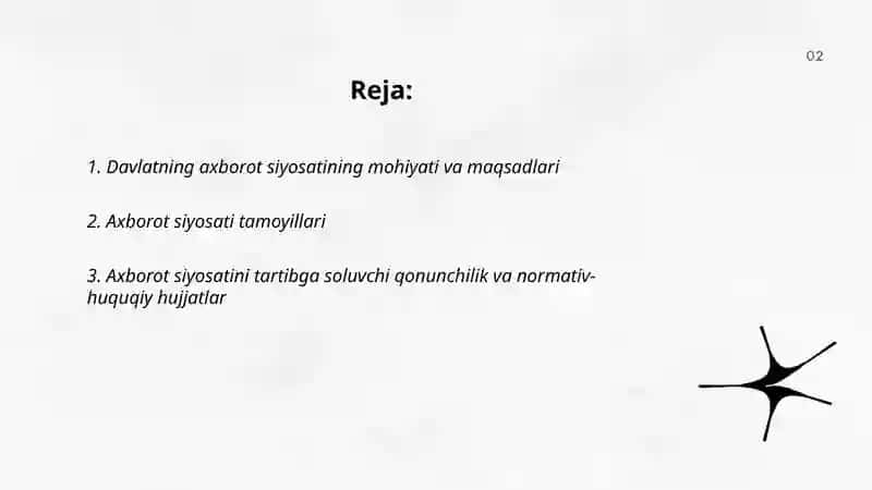 Davlatning axborot siyosati 2