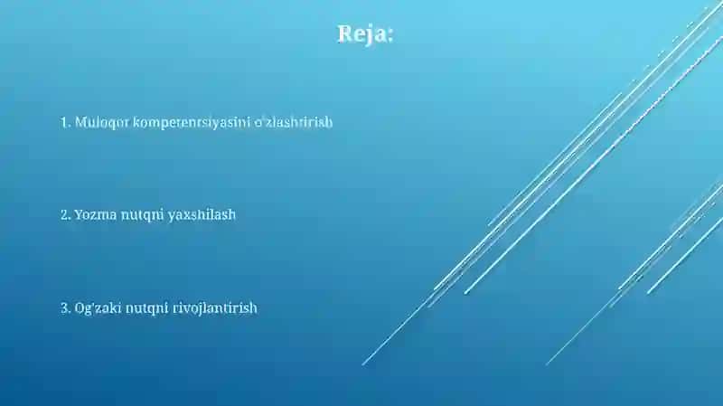 O'quvchilarning og'zaki, yozma va bog'lanishli nutqini o'stirish usullari 2