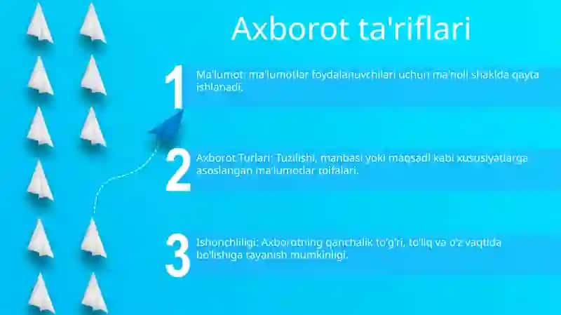 Axborot Turlari Va Ishonchliligi 2