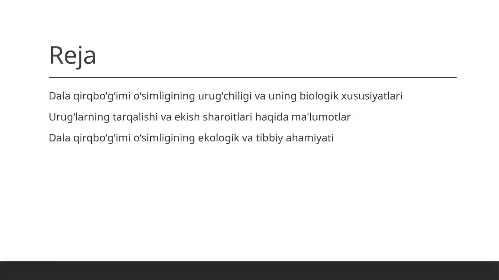 Dala qirqboʻgʻimi oʻsimligining urugʻchiligi 2