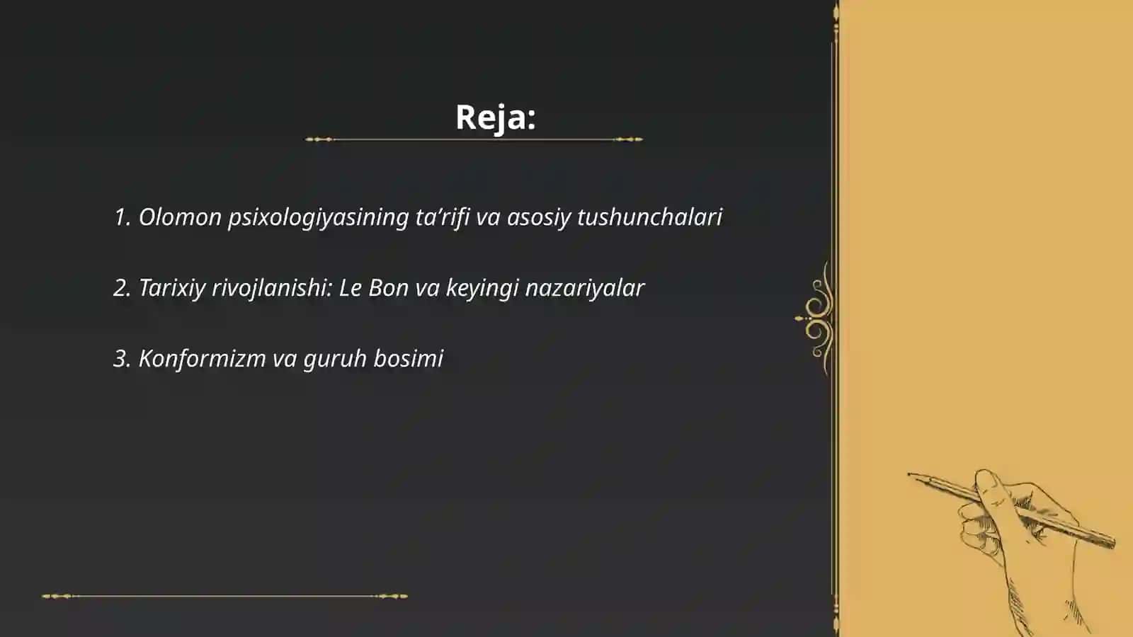 Olomon psixologiyasi 2
