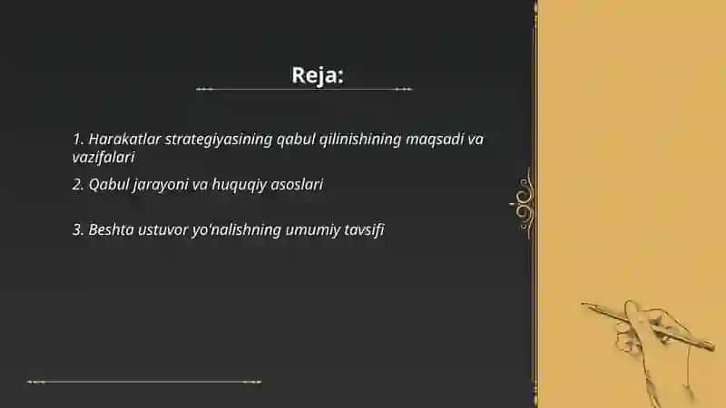 Harakatlar strategiyasi 2