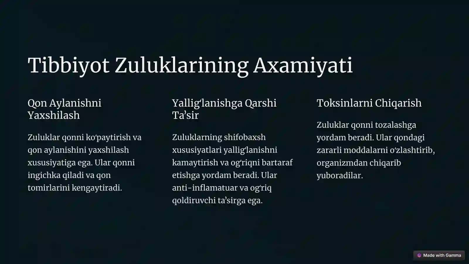 Tibbiyot Zuluklari: Axamiyati va Saqlash Talablari 2