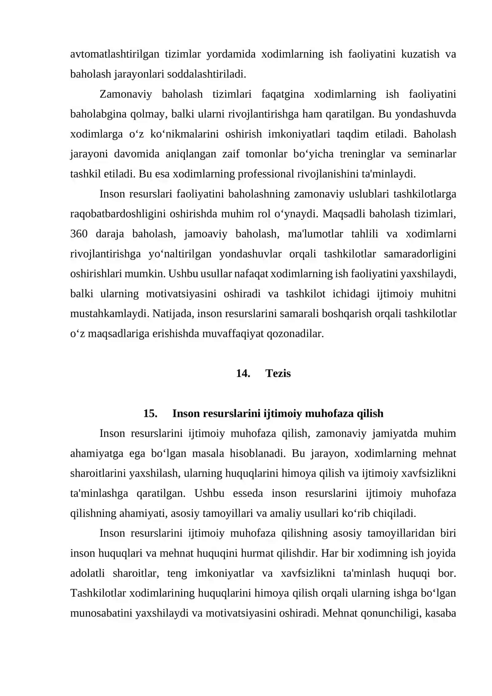 Inson Resurslari Faoliyati 2
