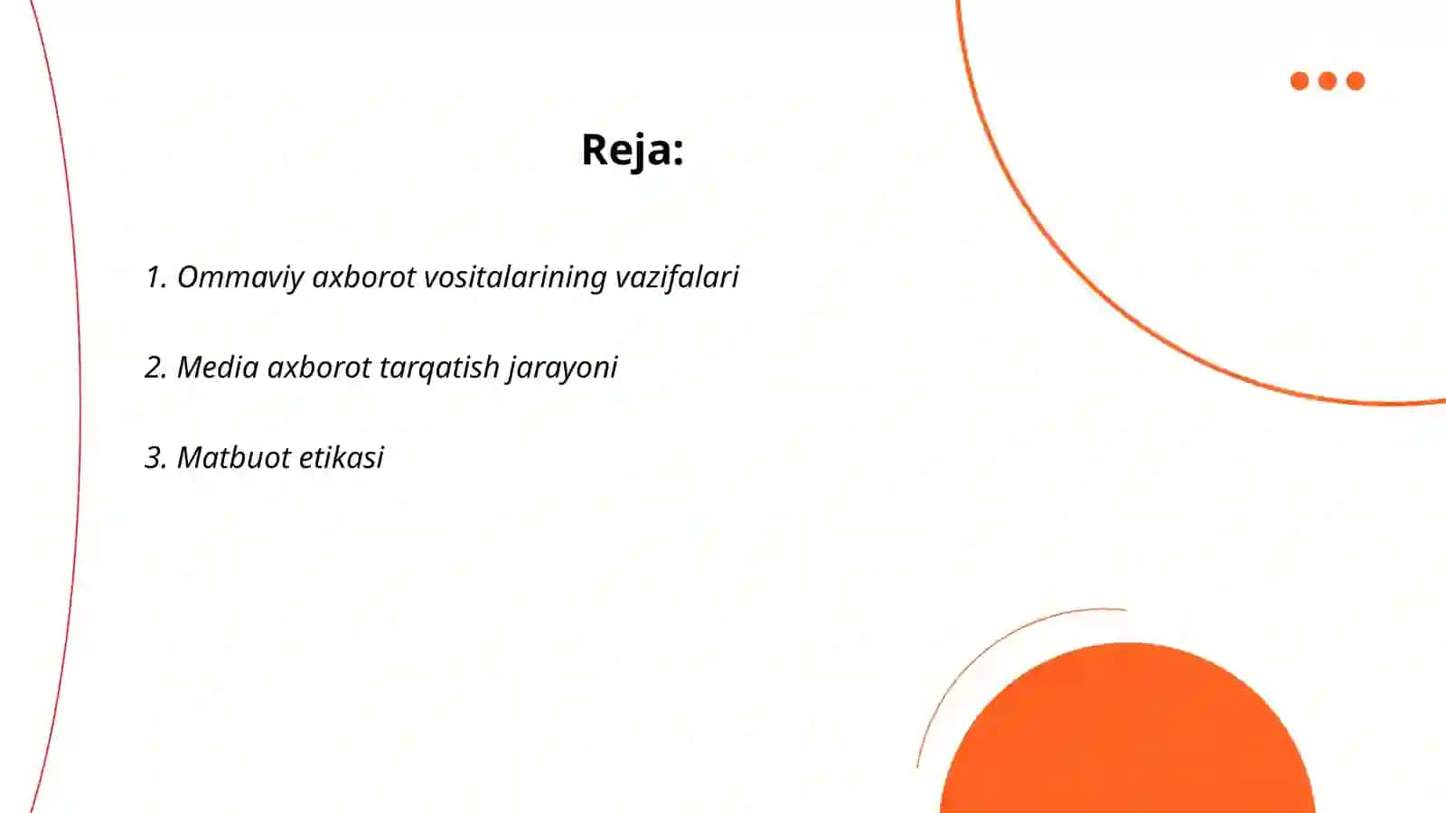 Ommaviy axborot vositalari (OAV) 2