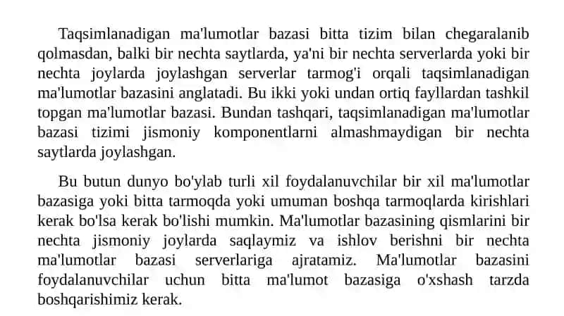 Katta ma’lumotlarni qayta ishlash texnologiyalari 2