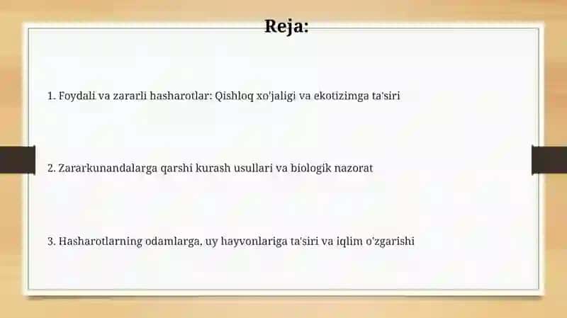 Foudali va zararli hashoratlar 2