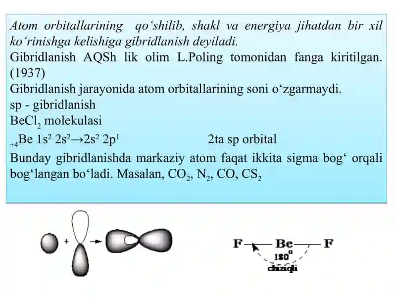 Molekulalarning fazoviy tuzilishi 2