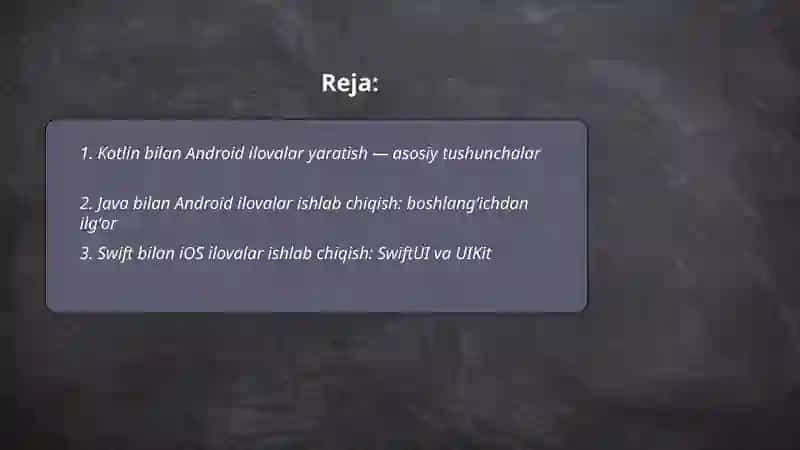 Kotlin bilan Android ilovalar yaratish 2