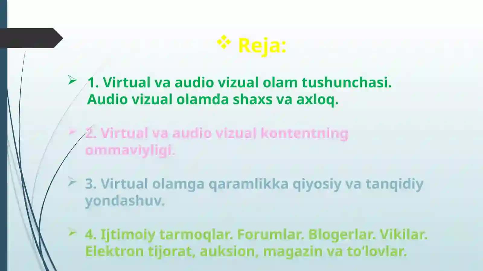 VIRTUAL OLAM JOZIBADORLIGIGA QARAMLIK VA UNING OQIBATLARI 2