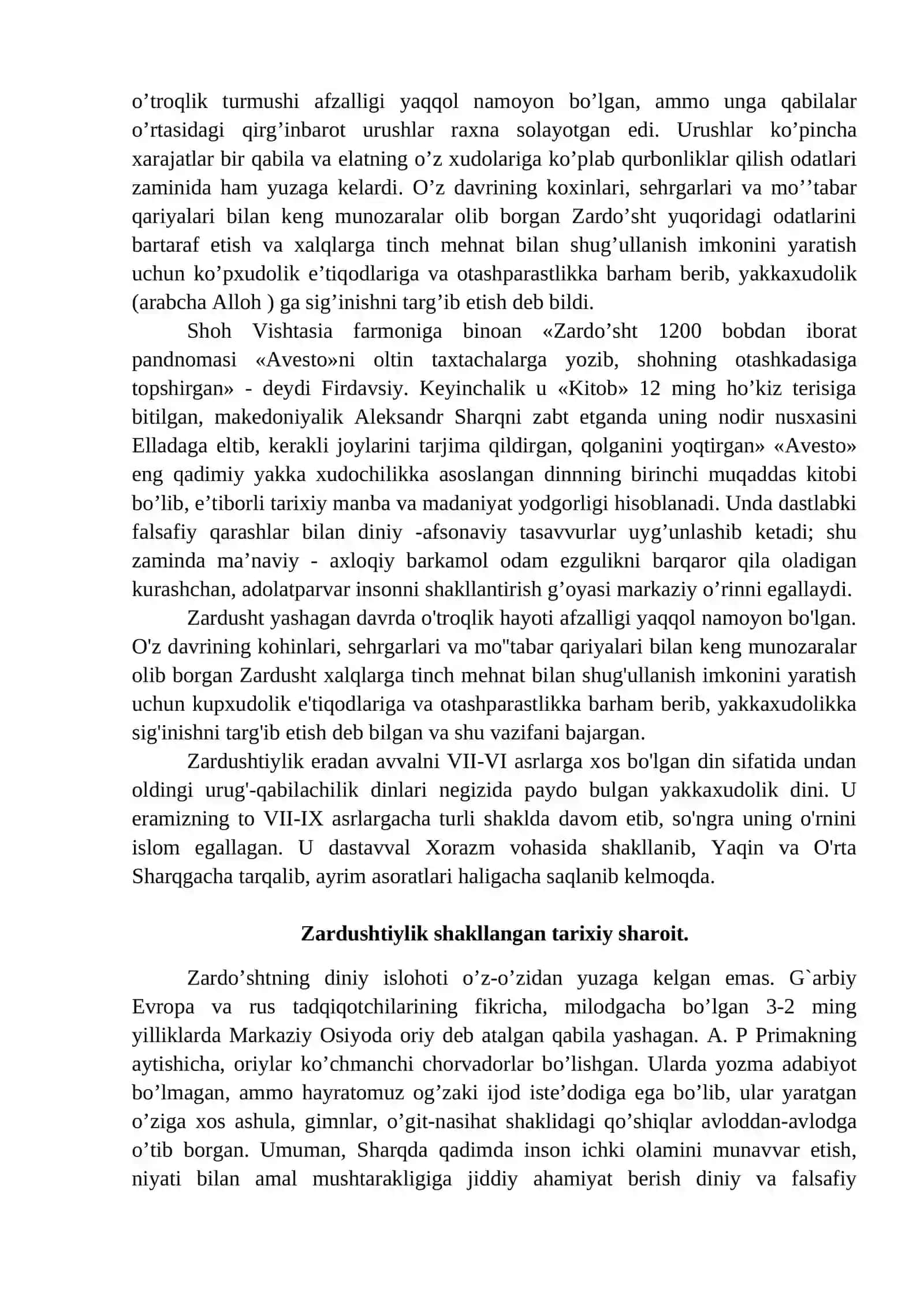 3-Mavzu: Zardushtiylik dini 2