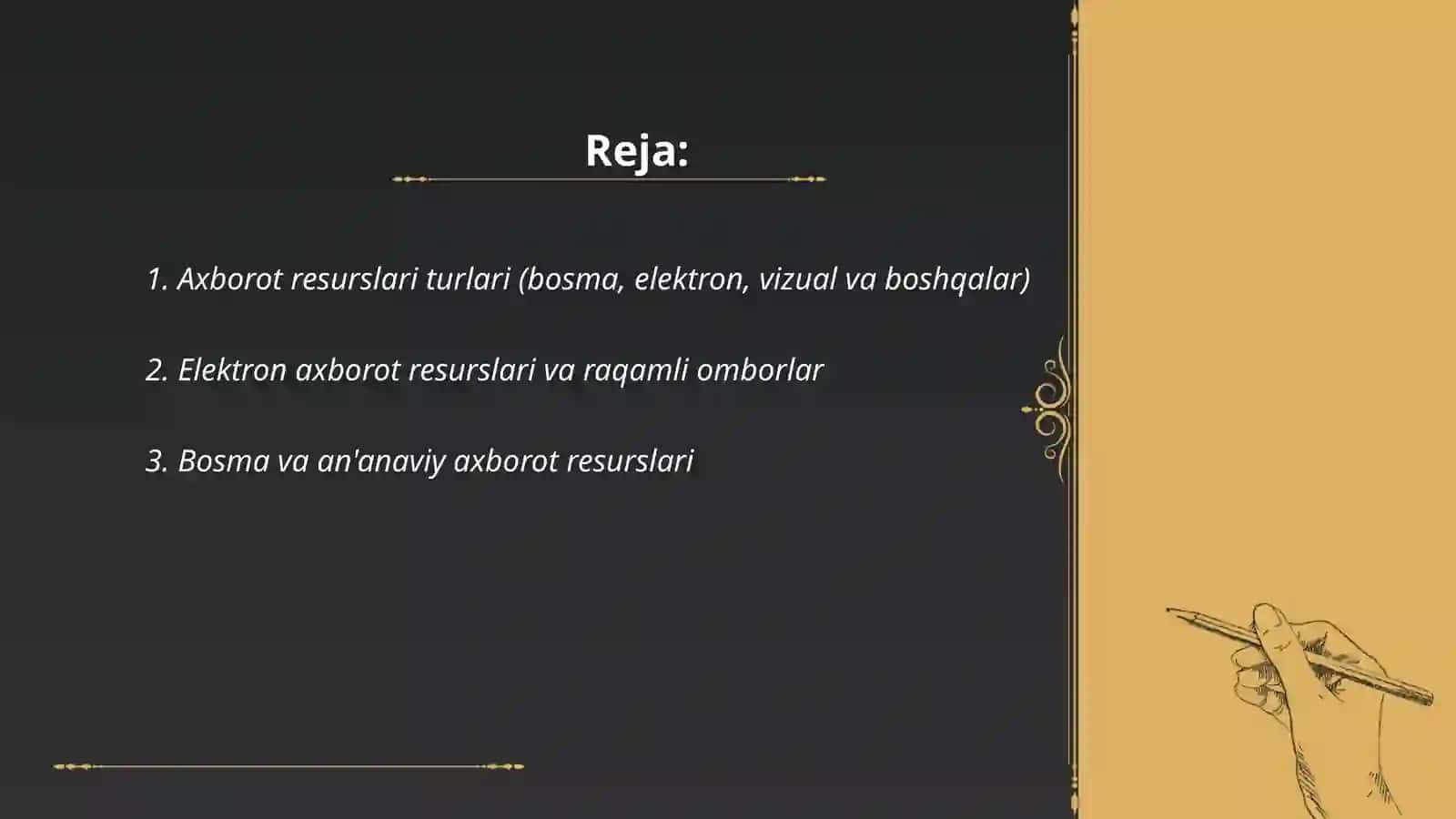 Axborot resurslari 2