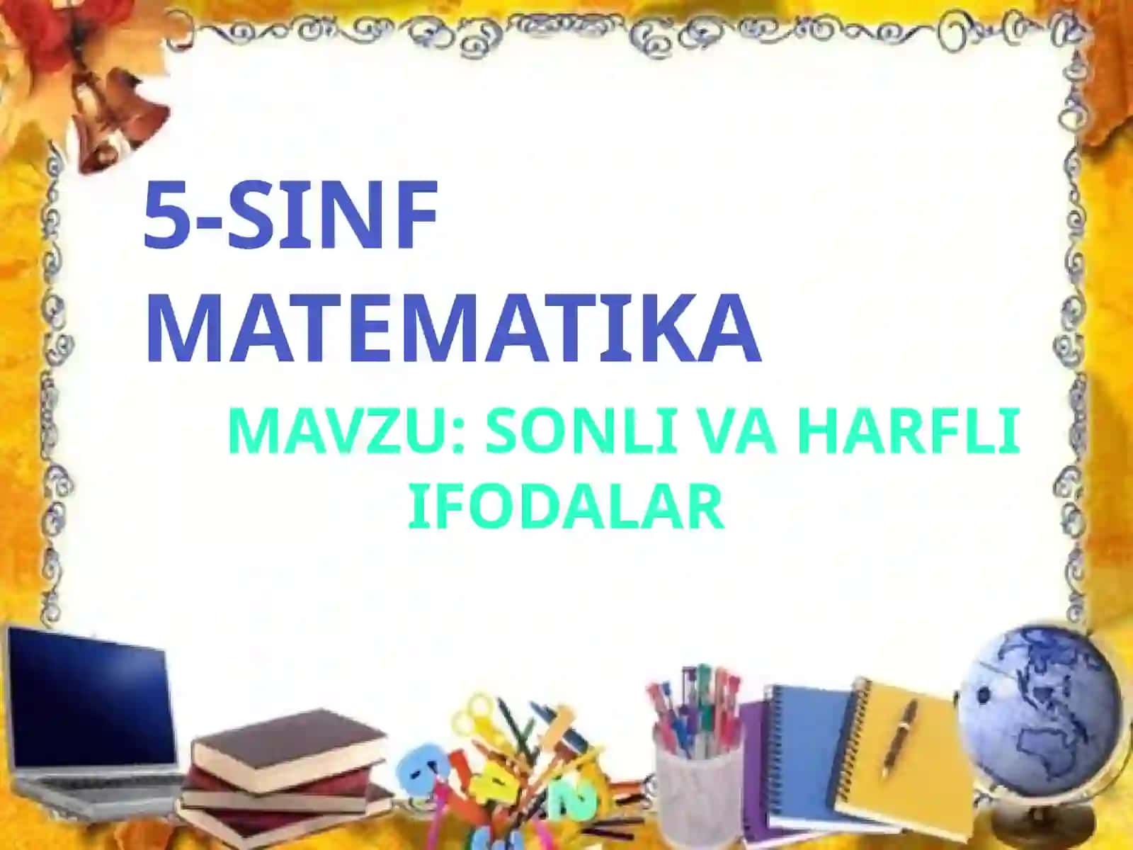 MATEMATIKA FANI O’QITUVCHISI ERGASHEVA MAHFUZA 2