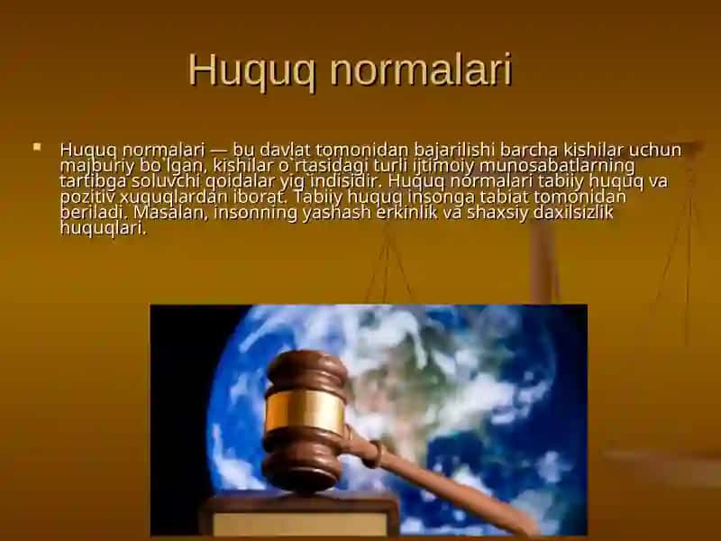 Huquq normalari 2