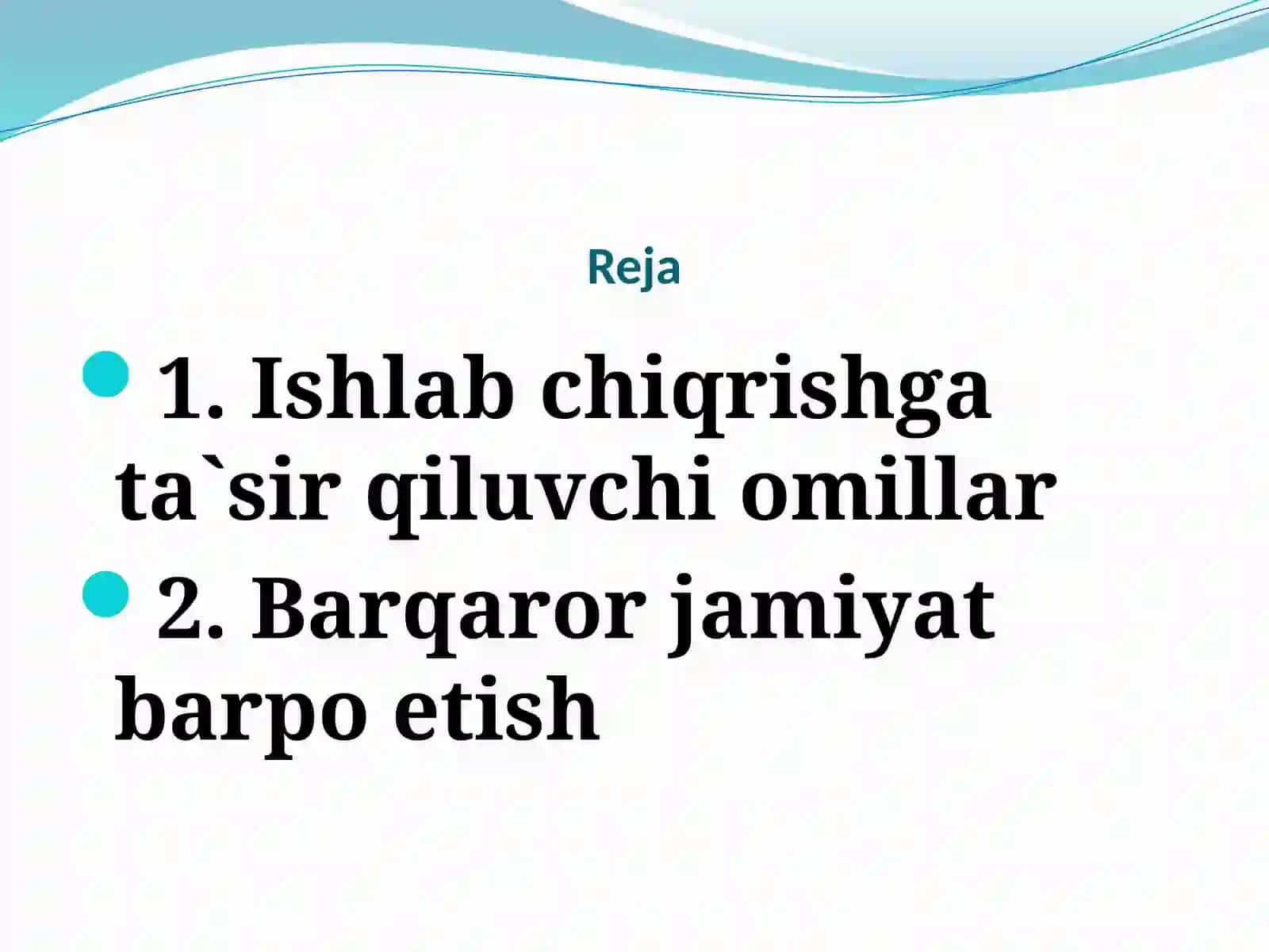 O’SISHNING SEKINLASHISH SABABLARI 2