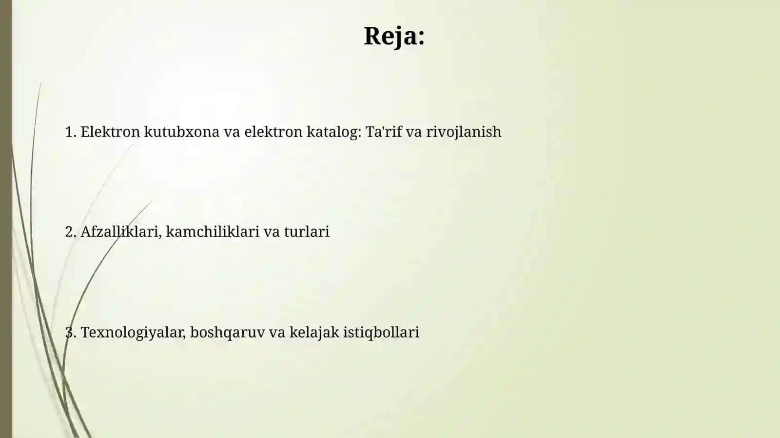 Elektron kutubxona va elektron katalog: Ta'rif va rivojlanish 2