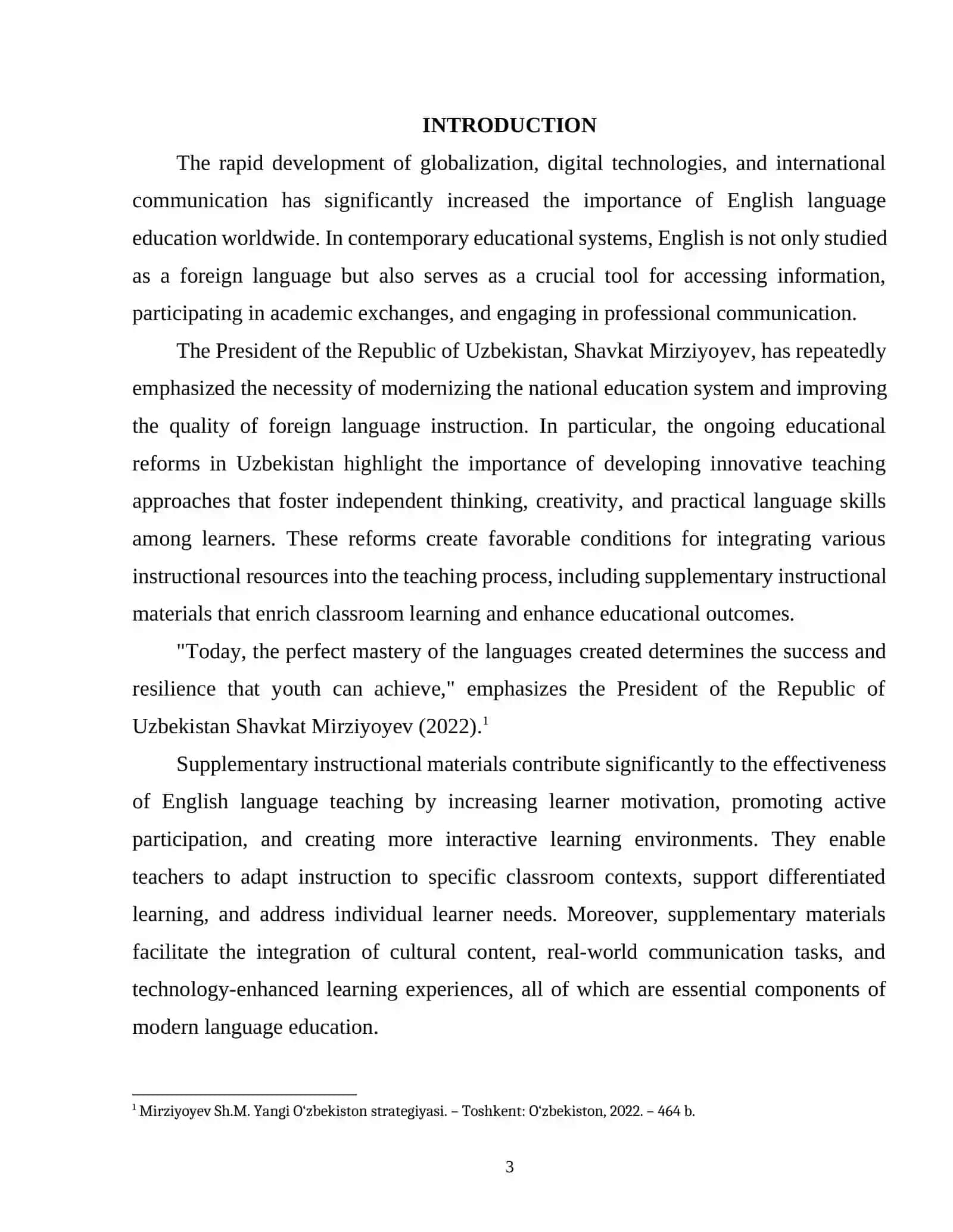 METHODOLOGICAL FOUNDATIONS OF USING SUPPLEMENTARY INSTRUCTIONAL MATERIALS IN ENGLISH LANGUAGE TEACHING 2