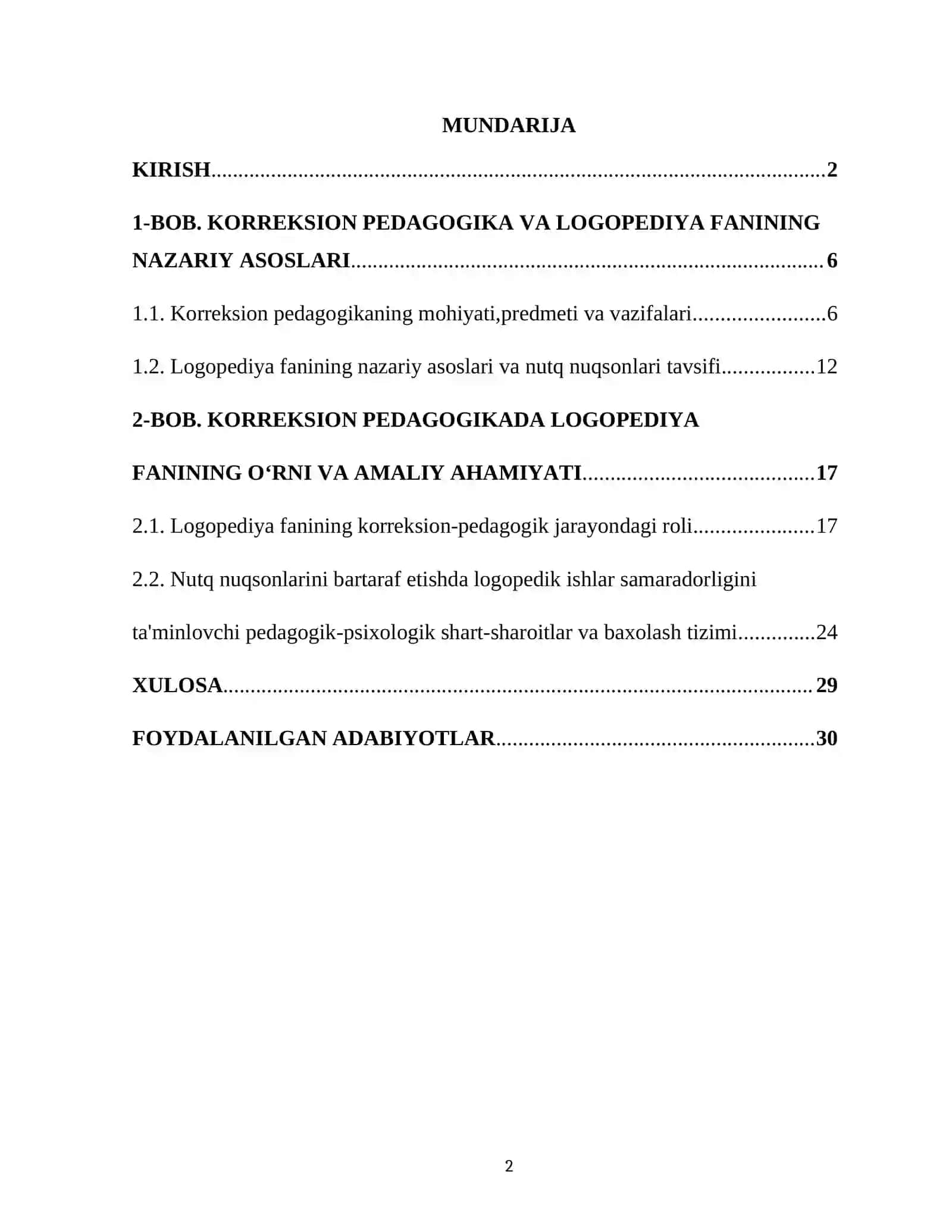 KORREKSION PEDAGOGIKADA LOGOPEDIYA FANINING OʻRNI 2