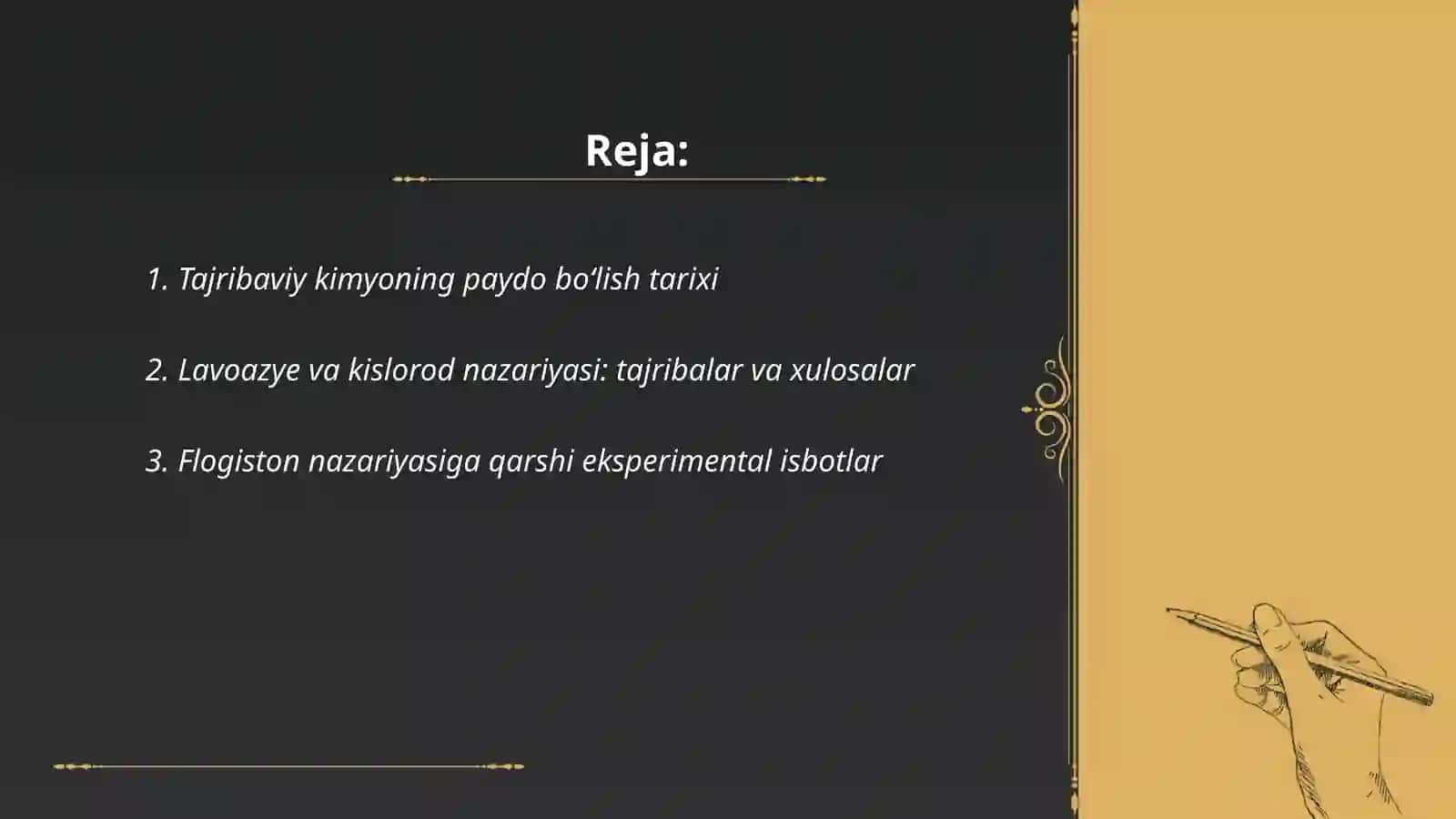 Tajribaviy kimyoga asos solinishi 2